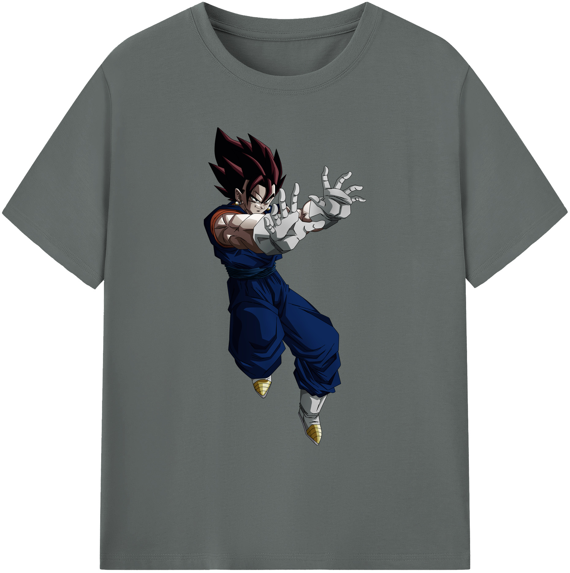 （画像用） ドラゴンボール ベジット DRAGON BALL Vegetto 綿100％ メンズ半袖Tシャツ｜肌触りやわらか＆通気性